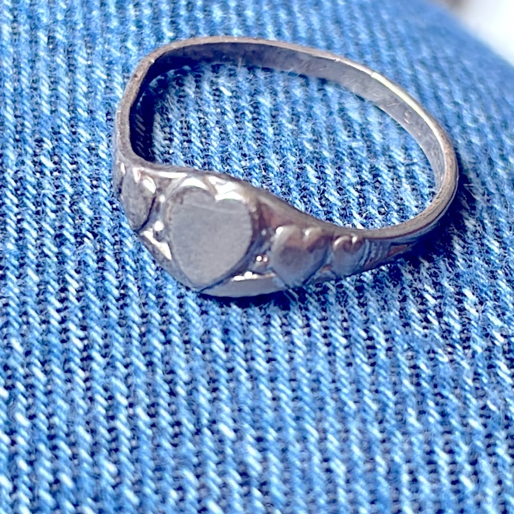 Vintage Sterling Kiddiegem Ring size 4.5